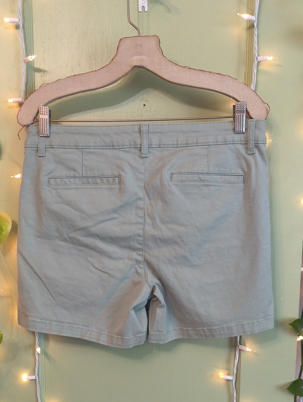 Women's ANA Mid Rise Twill Short 5" Inseam Sage 6 - Picture 9 of 11